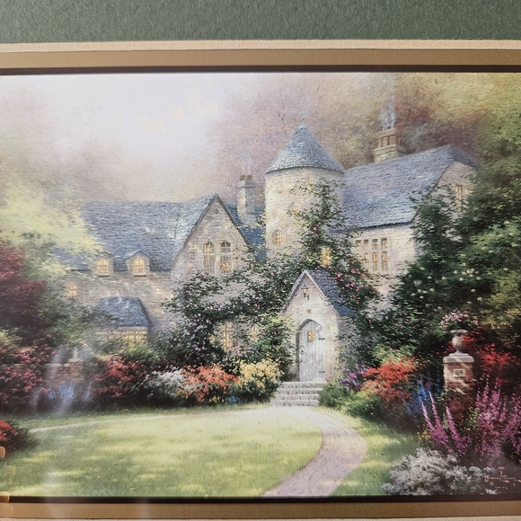 Thomas Kinkade 1998 Framed Autumn Gate & Beyond With Certificate Of Authenticity - Picture 5 of 11